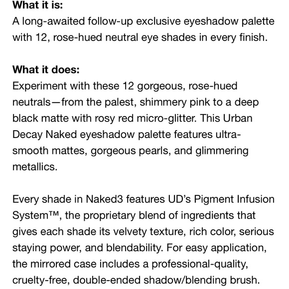 🎁🎁FREE GIFT+ NAKED3 Urban Decay Palette - NIB - Picture 6 of 7